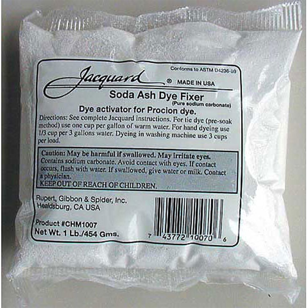 Jacquard, Fabric Supplies, Art & School, Soda Ash, Dye, Fixer, 1 pound, 122780